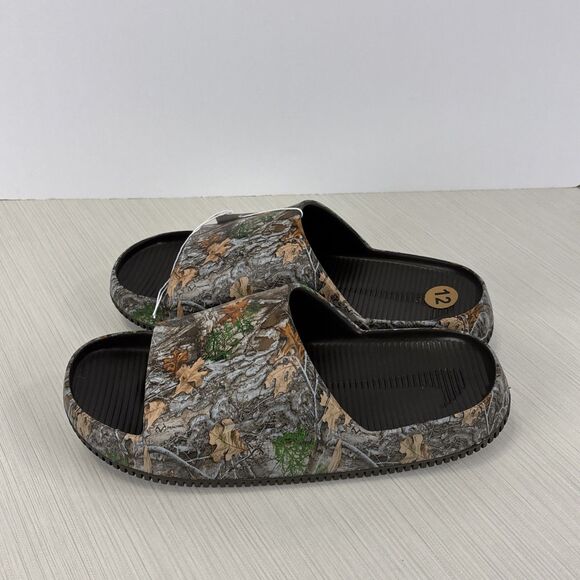 NIKE CALM REALTREE SLIDES_BAROQUE BROWN/BAROQUE BROWN IB2885-200 SIZE 12 - Picture 4 of 7